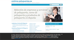 Desktop Screenshot of centros-peluquerias.es