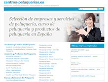 Tablet Screenshot of centros-peluquerias.es